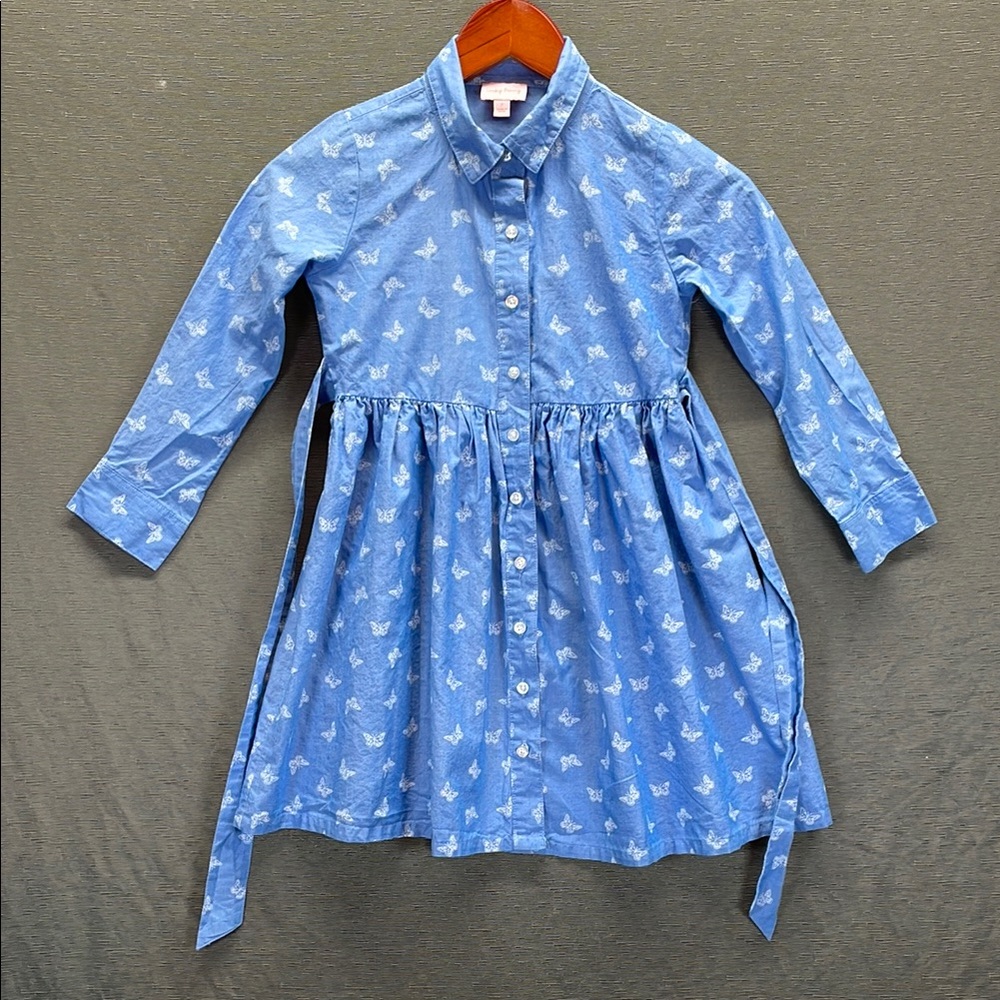 Lucky Penny Casual Dress with Cuffed Sleeves and Mandarin Collar